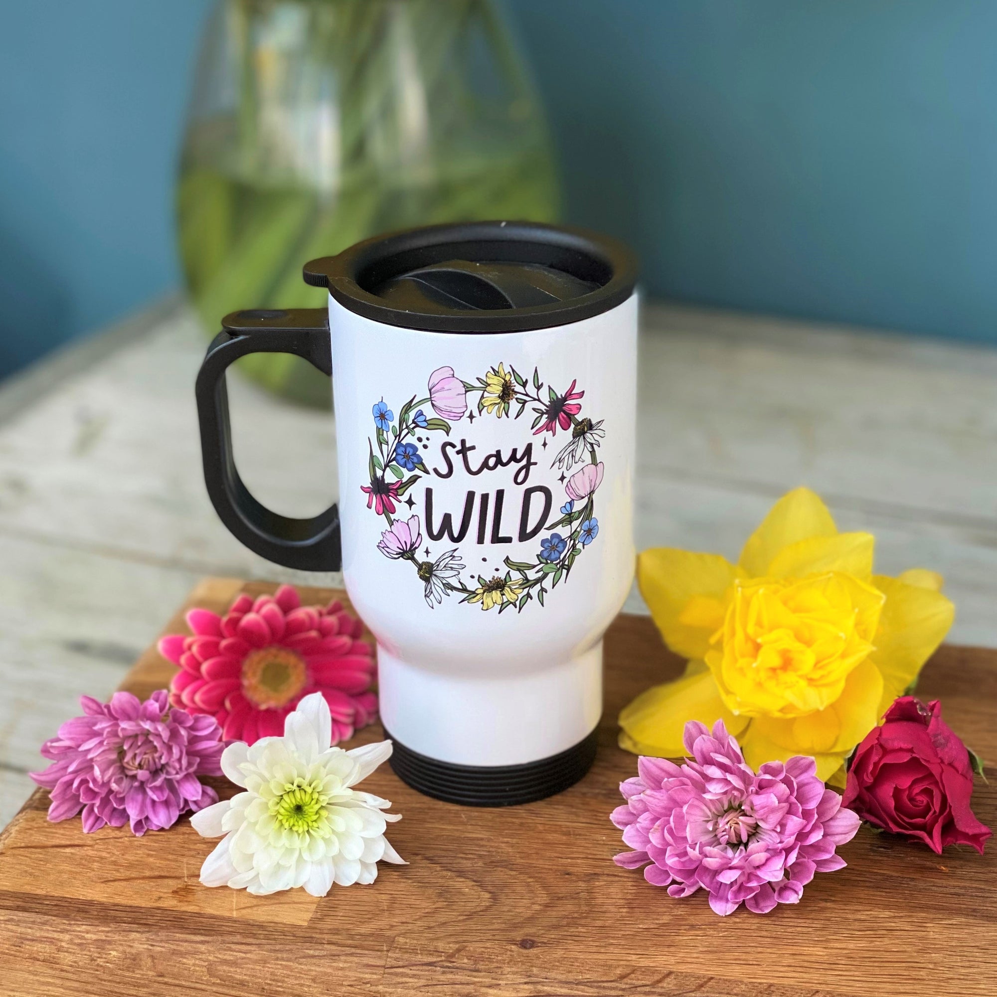 Stay Wild Floral Reusable Cup