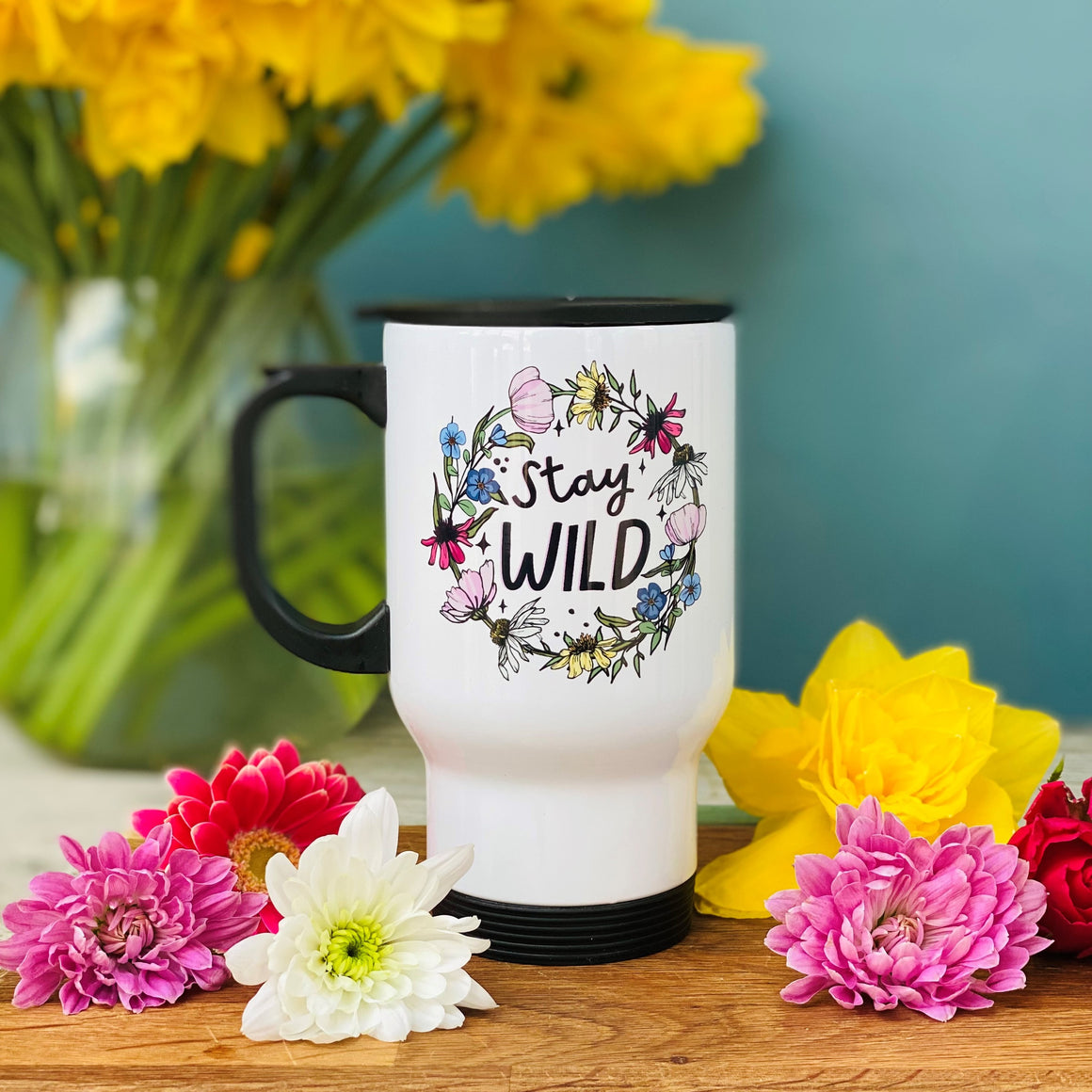 Stay Wild Floral Reusable Cup